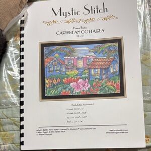Mystic Stitch Caribbean Cottages Cross Stitch Pattern